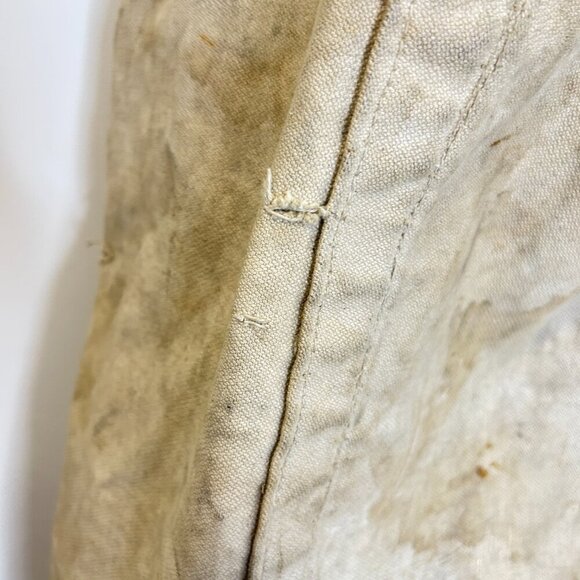 Vintage Canvas Military Rucksack Riveted Tie Top Bag 33” Utility Gear - Picture 7 of 7